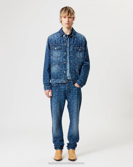 Isabel Marant muži jack džínsové nohavice V6XH1376 oblečenie Modrá