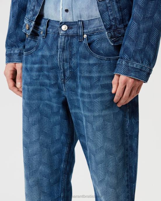 Isabel Marant muži jack džínsové nohavice V6XH1376 oblečenie Modrá