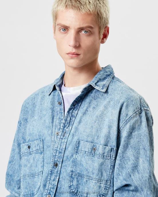 Isabel Marant muži kombinéza vyns chambray V6XH1375 oblečenie Modrá