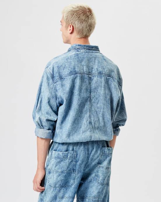 Isabel Marant muži kombinéza vyns chambray V6XH1375 oblečenie Modrá