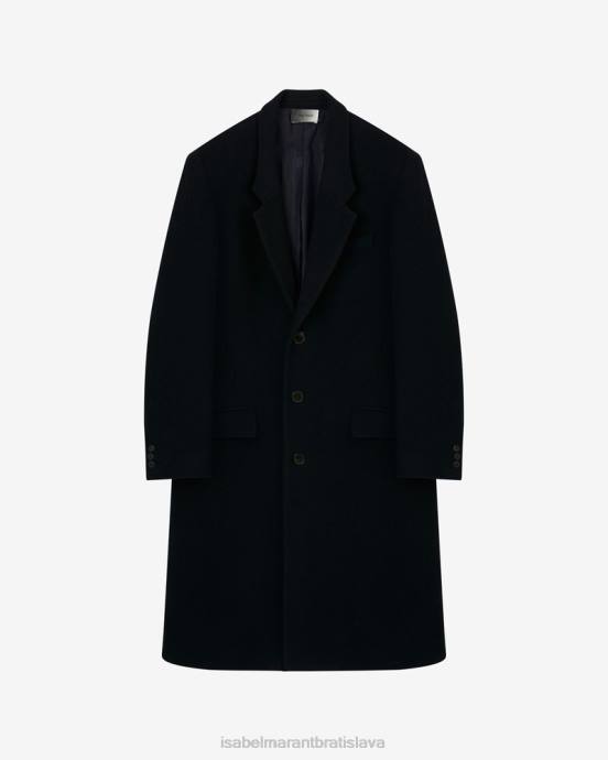 Isabel Marant muži kabát johel V6XH1265 oblečenie polnoc
