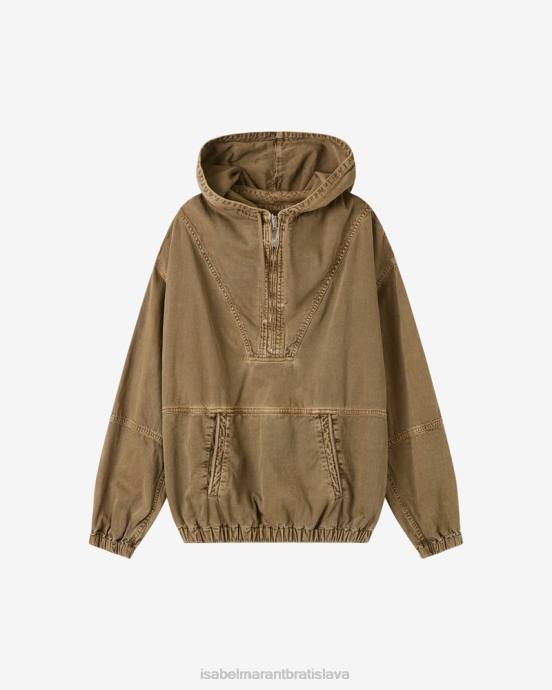 Isabel Marant muži bavlnený top vlode V6XH1358 oblečenie kaki