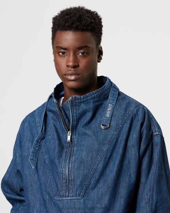 Isabel Marant muži clode denim top V6XH1357 oblečenie Modrá