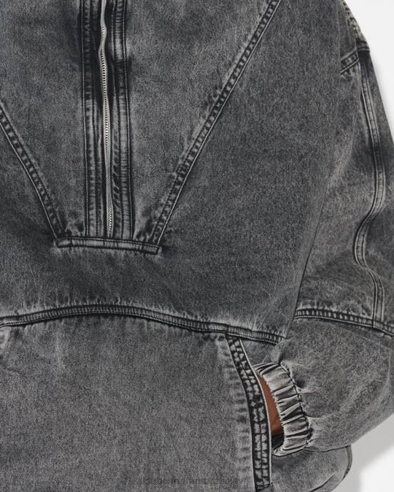 Isabel Marant muži clode top V6XH1367 oblečenie vyblednutá čierna