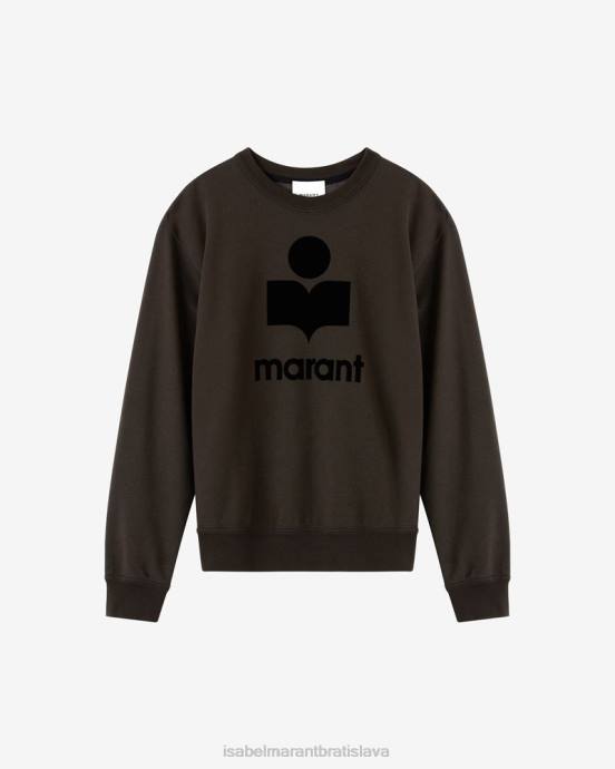 Isabel Marant muži Bavlnená mikina s logom mikoy V6XH1308 oblečenie vyblednutá čierna