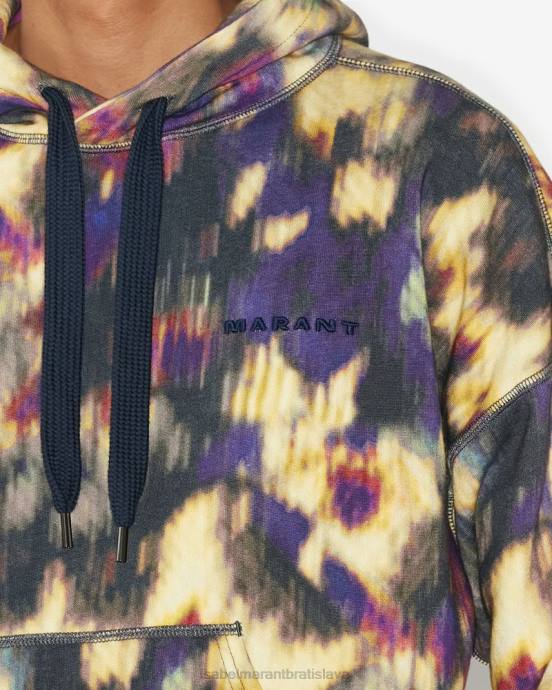 Isabel Marant muži mikina s logom marvin V6XH1344 oblečenie okrová/čierna