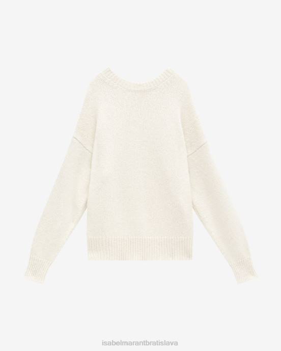 Isabel Marant muži hlúpy sveter z alpaky V6XH1402 oblečenie ecru
