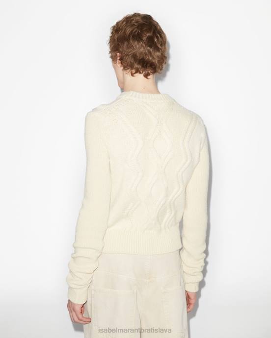 Isabel Marant muži tristan sveter z merino vlny V6XH1401 oblečenie ecru