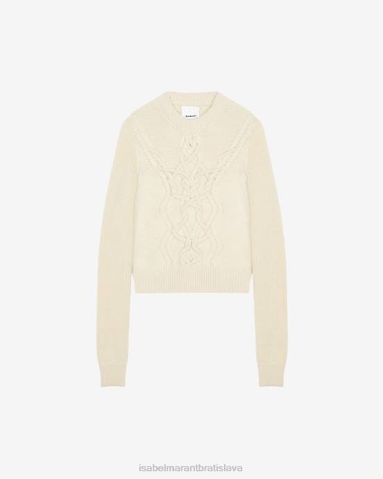 Isabel Marant muži tristan sveter z merino vlny V6XH1401 oblečenie ecru