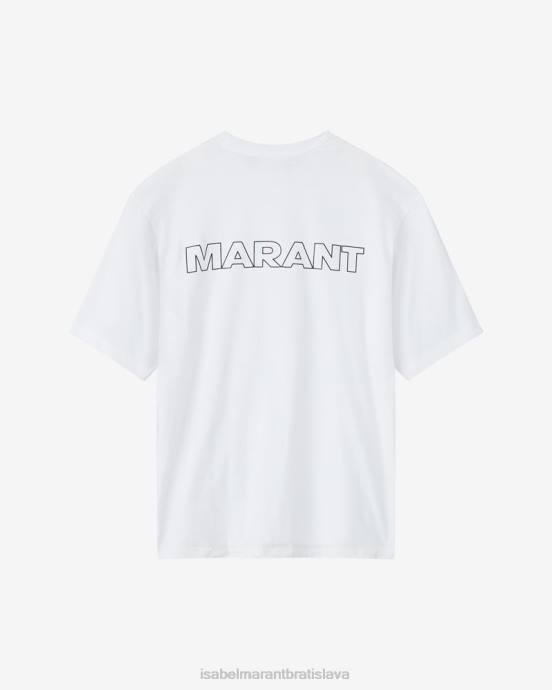 Isabel Marant muži guzy ''marant'' bavlnené tričko V6XH1292 oblečenie biely