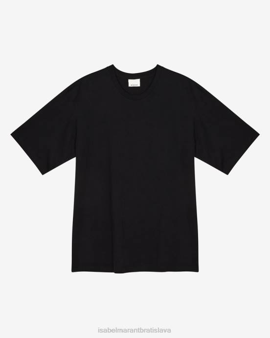 Isabel Marant muži guzy ''marant'' bavlnené tričko V6XH1293 oblečenie čierna