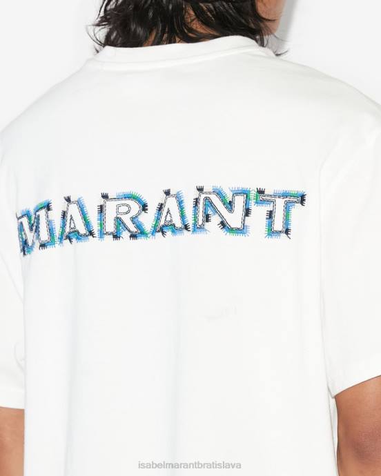 Isabel Marant muži tričko s logom hugo V6XH1305 oblečenie biely