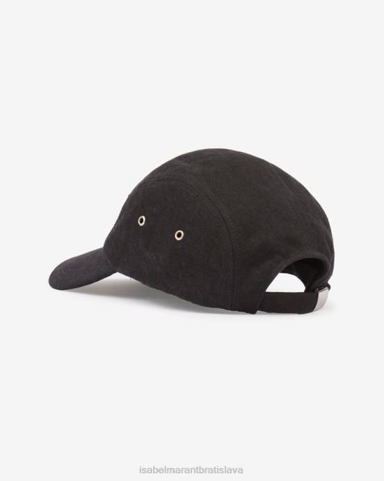 Isabel Marant unisex baseballová čiapka s logom tedji V6XH1056 príslušenstvo čierna