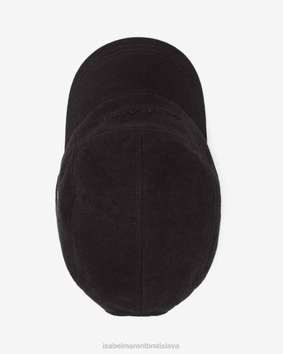 Isabel Marant unisex baseballová čiapka s logom tedji V6XH1056 príslušenstvo čierna