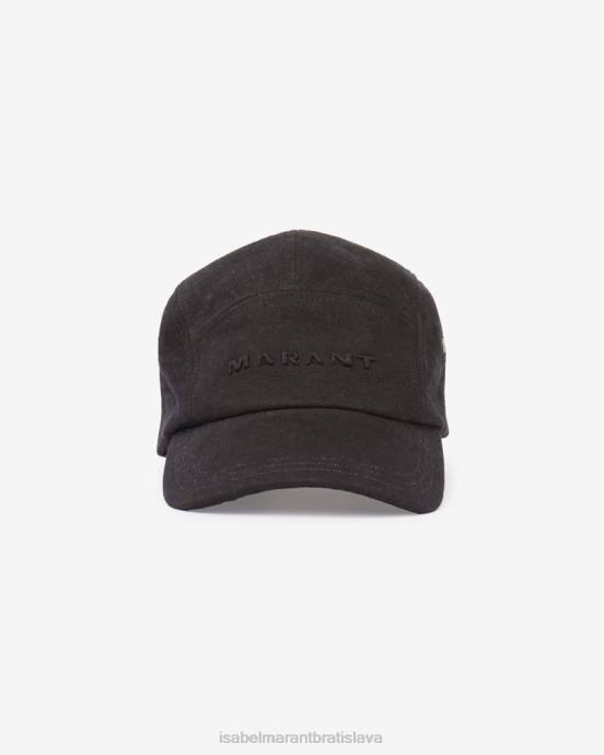 Isabel Marant unisex baseballová čiapka s logom tedji V6XH1056 príslušenstvo čierna