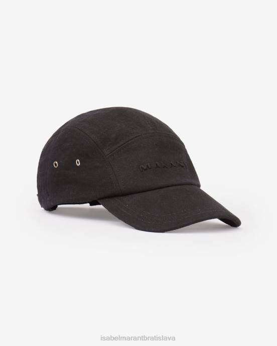 Isabel Marant unisex baseballová čiapka s logom tedji V6XH1056 príslušenstvo čierna
