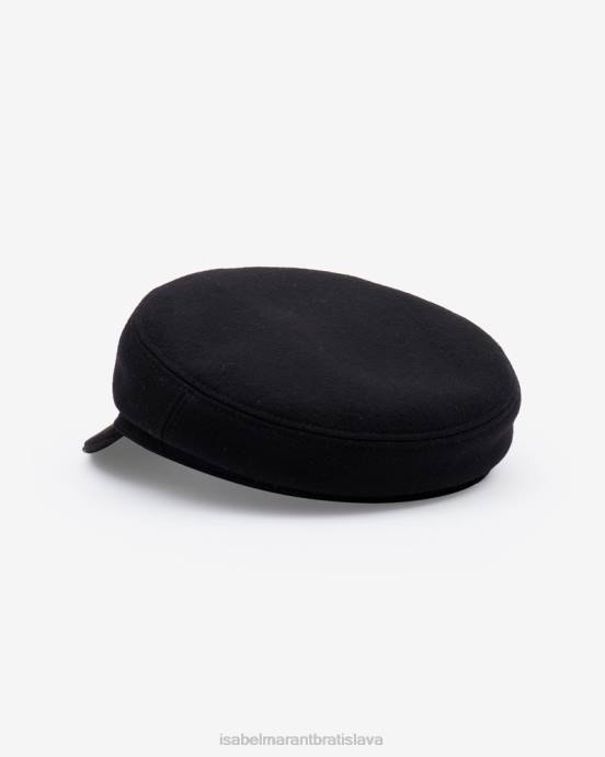 Isabel Marant unisex evie klobúk V6XH1054 príslušenstvo temná polnoc