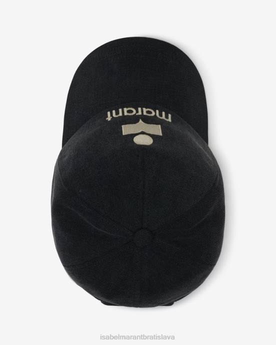 Isabel Marant unisex čiapka s logom tyron V6XH1076 príslušenstvo sivá