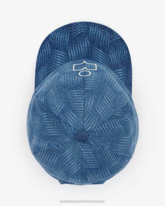 Isabel Marant unisex čiapka s logom tyron V6XH1082 príslušenstvo Modrá