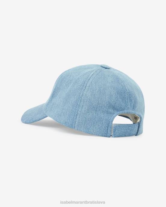 Isabel Marant unisex čiapka s logom tyron V6XH1085 príslušenstvo svetlo modrá