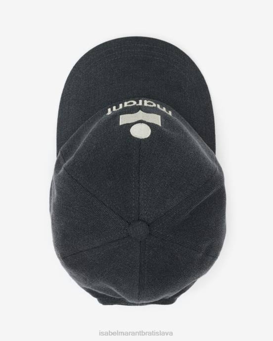 Isabel Marant unisex čiapka s logom tyron V6XH1091 príslušenstvo sivá