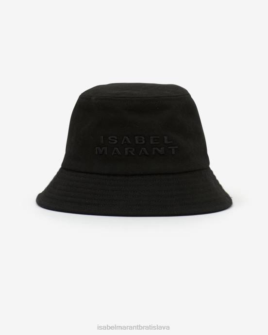 Isabel Marant unisex klobúk s logom Haley V6XH1061 príslušenstvo čierna