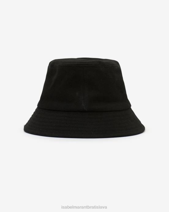 Isabel Marant unisex klobúk s logom Haley V6XH1061 príslušenstvo čierna
