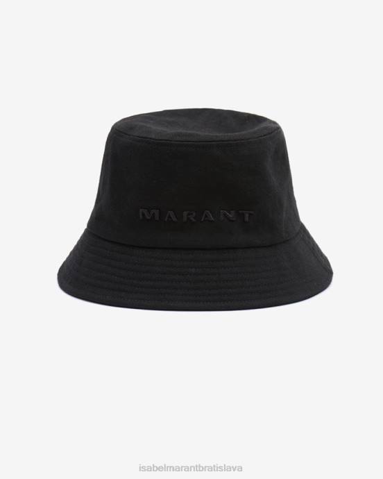Isabel Marant unisex klobúk s logom Haley V6XH1062 príslušenstvo čierna