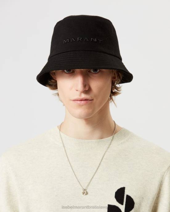 Isabel Marant unisex klobúk s logom Haley V6XH1062 príslušenstvo čierna