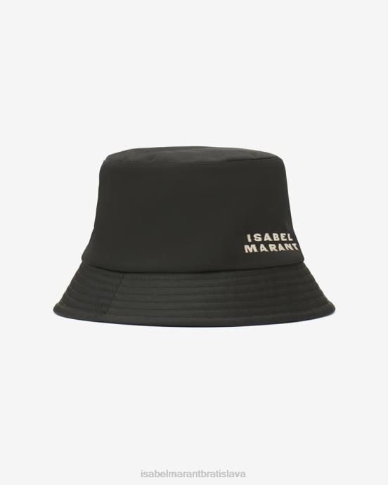 Isabel Marant unisex klobúk s logom Haley V6XH1087 príslušenstvo čierna