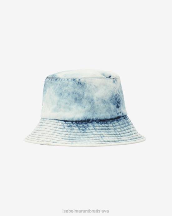 Isabel Marant unisex klobúk s logom giorgia V6XH1086 príslušenstvo svetlo modrá