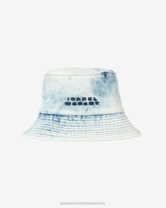 Isabel Marant unisex klobúk s logom giorgia V6XH1086 príslušenstvo svetlo modrá