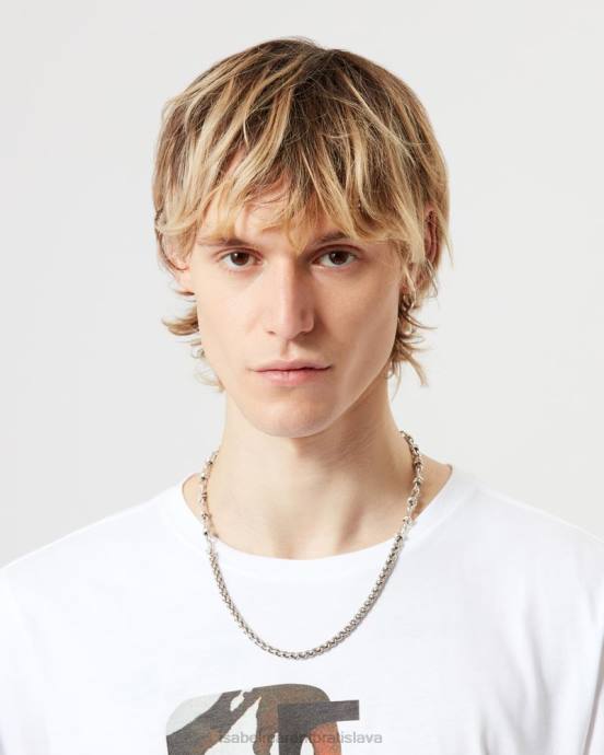 Isabel Marant muži taký vážny náhrdelník V6XH1438 príslušenstvo striebro