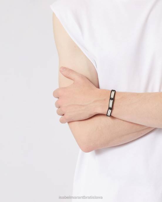 Isabel Marant muži tmavý hviezdicový mužský náramok V6XH1456 príslušenstvo čierna/strieborná