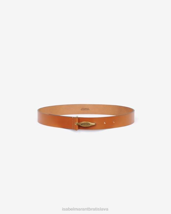 Isabel Marant unisex botsy kožený opasok V6XH1124 príslušenstvo prirodzené