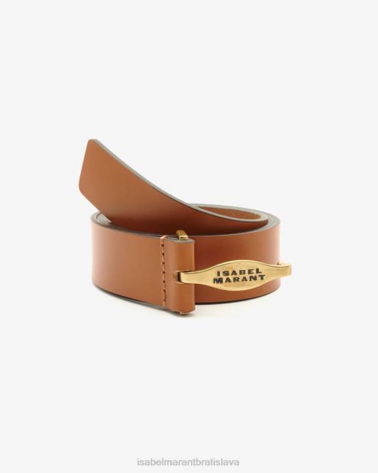 Isabel Marant unisex botsy kožený opasok V6XH1124 príslušenstvo prirodzené
