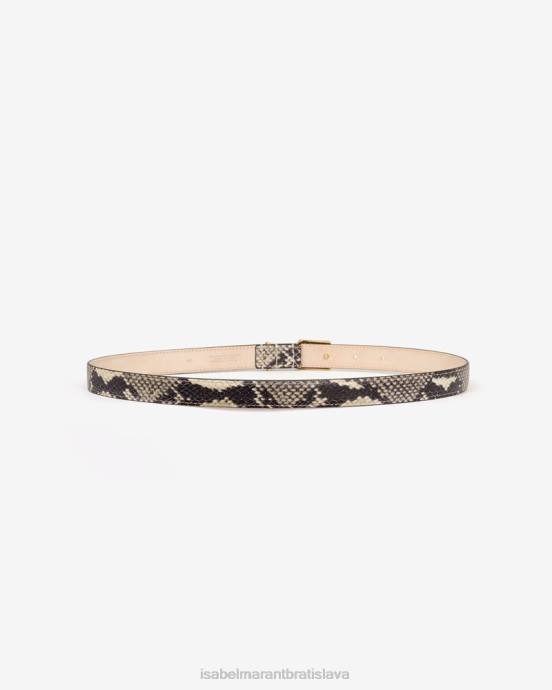 Isabel Marant unisex kožený opasok lowell V6XH1111 príslušenstvo piesku