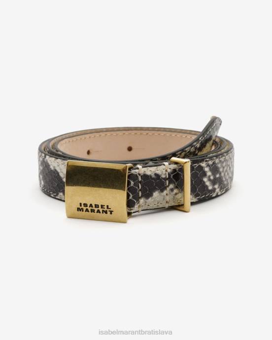 Isabel Marant unisex kožený opasok lowell V6XH1111 príslušenstvo piesku