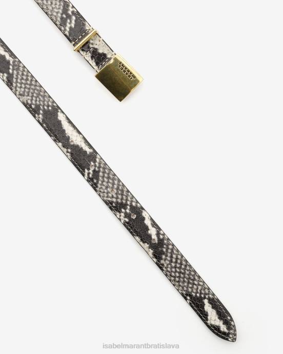 Isabel Marant unisex kožený opasok lowell V6XH1111 príslušenstvo piesku