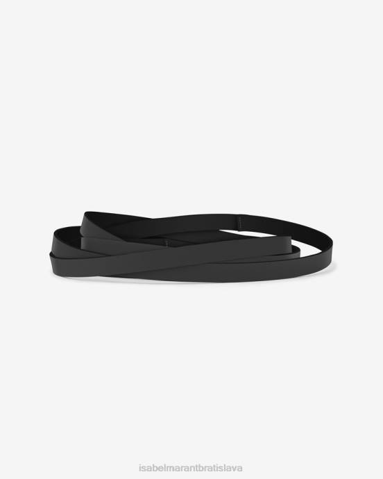 Isabel Marant unisex lonny opasok s dvojitým uzlom V6XH1108 príslušenstvo čierna