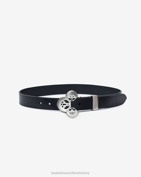 Isabel Marant unisex pás louama V6XH1125 príslušenstvo čierna/strieborná