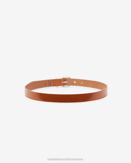 Isabel Marant unisex zadd kožený opasok V6XH1118 príslušenstvo prirodzené