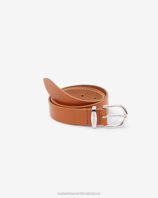 Isabel Marant unisex zadd kožený opasok V6XH1118 príslušenstvo prirodzené