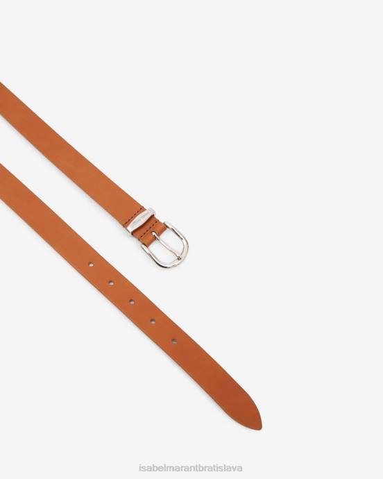 Isabel Marant unisex zadd kožený opasok V6XH1118 príslušenstvo prirodzené