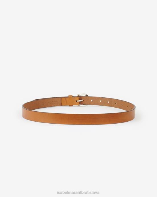 Isabel Marant unisex zap kožený opasok V6XH1115 príslušenstvo prirodzené