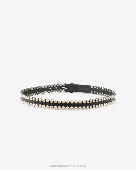 Isabel Marant unisex zapínať pás V6XH1136 príslušenstvo čierna/strieborná