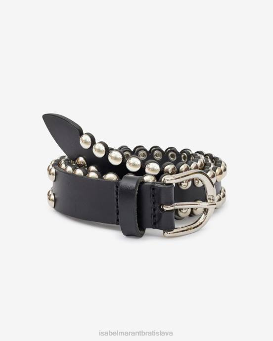 Isabel Marant unisex zapínať pás V6XH1136 príslušenstvo čierna/strieborná