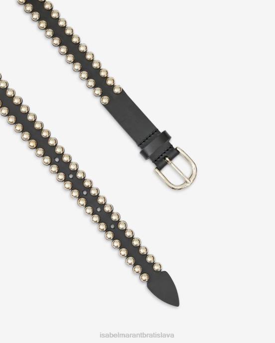 Isabel Marant unisex zapínať pás V6XH1136 príslušenstvo čierna/strieborná