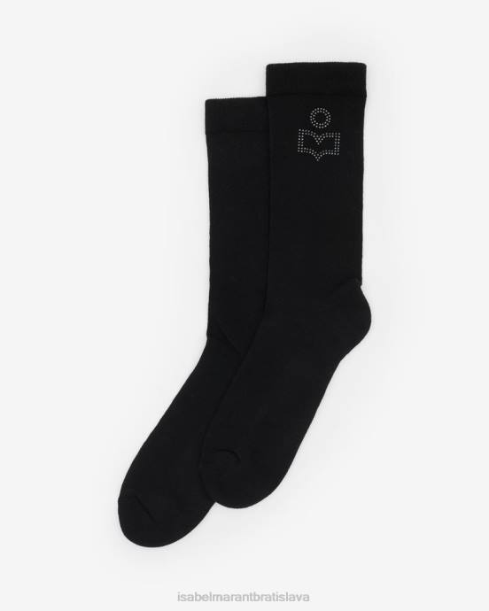 Isabel Marant unisex bavlnené ponožky zorana V6XH1249 príslušenstvo čierna
