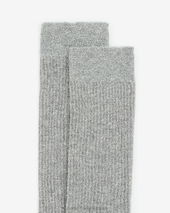 Isabel Marant unisex loula lurexové ponožky V6XH1254 príslušenstvo delový kov